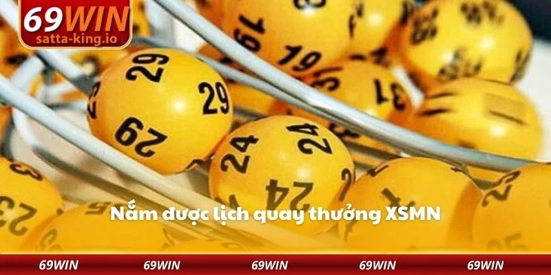 Nắm được lịch quay thưởng XSMN